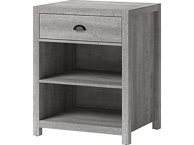 Whalen Fallbrook 2-shelf Laminate Mobile Printer Stand ( smoked ash)