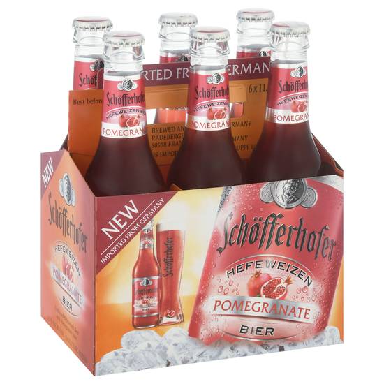 Schofferhofer Hefeweizen Pomegranate Beer (6 ct, 67.2 fl oz)