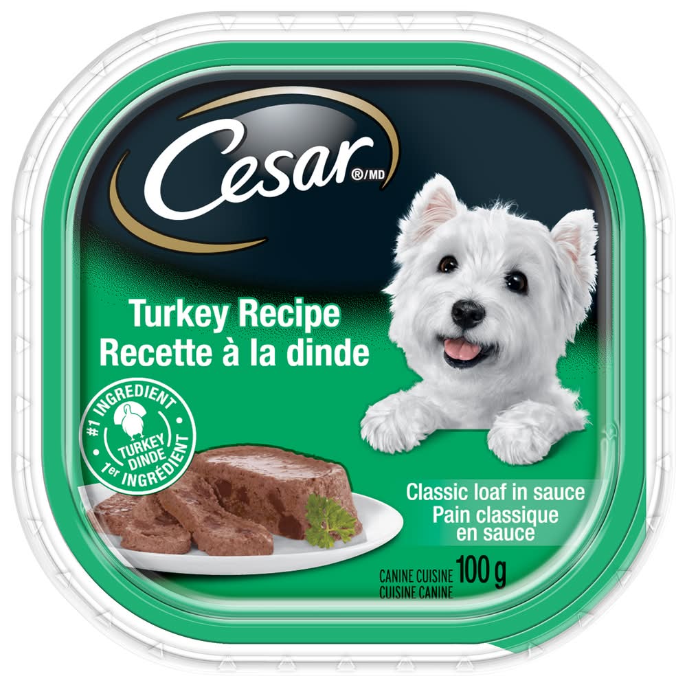 Cesar Classic Loaf in Sauce Wet Dog Food, Turkey (100 g)