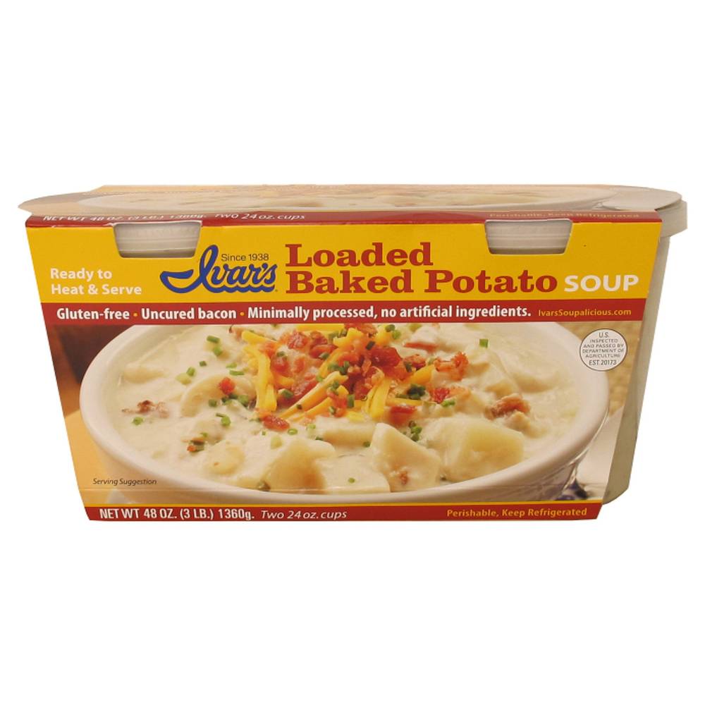 Ivar's Loaded Baked Potato Soup, 24 oz, 2 count