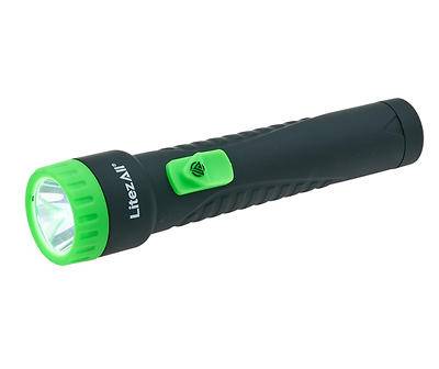 Litez All Everyday Flashlight, Black & Green