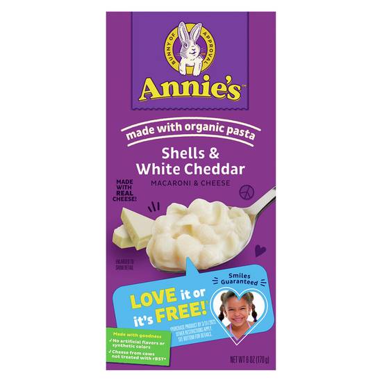 Annie's Macaroni & Cheese Shells Pasta (white cheddar)