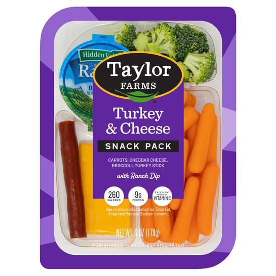 Taylor Farms Turkey & Cheese Snack pack (6 oz)