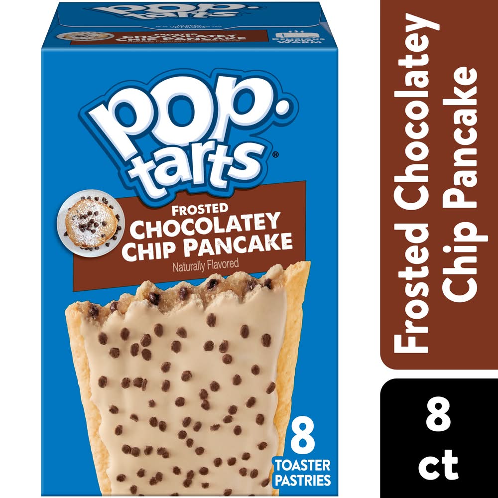 Pop-Tarts Frosted Toaster Pastries, Chocolatey Chip Pancake (1.69 oz, 8 ct)