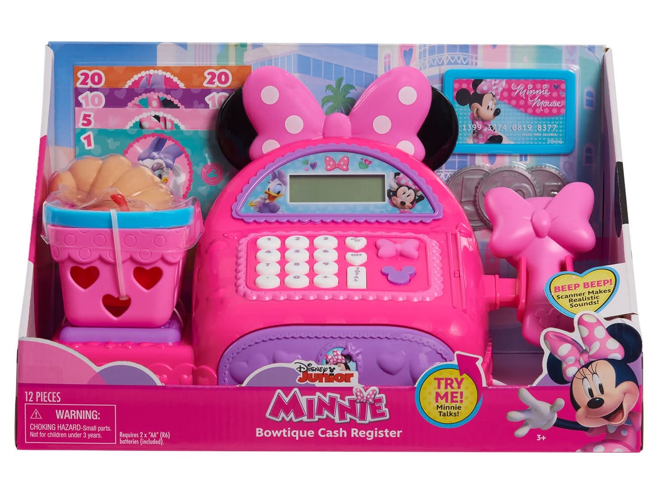 Disney Junior Minnie Mouse Bowtique Cash Register Toy (12 ct)