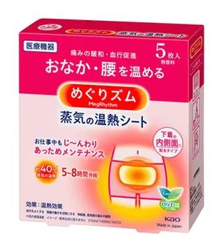 めぐりズム 蒸気の温熱シート 下着の内側面に貼るタイプ 花王 5枚