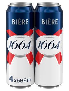 Kronenbourg 1664 Biere Beer Lager 4x568ml Pint Can