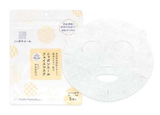 Nippon Yell秋田縣酒粕與溫泉藻萃取面膜(5枚入)
