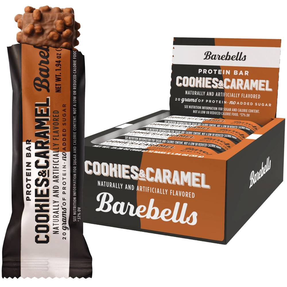 Barebells Protein Bar, Cookies-Caramel (12 x 1.94 oz)