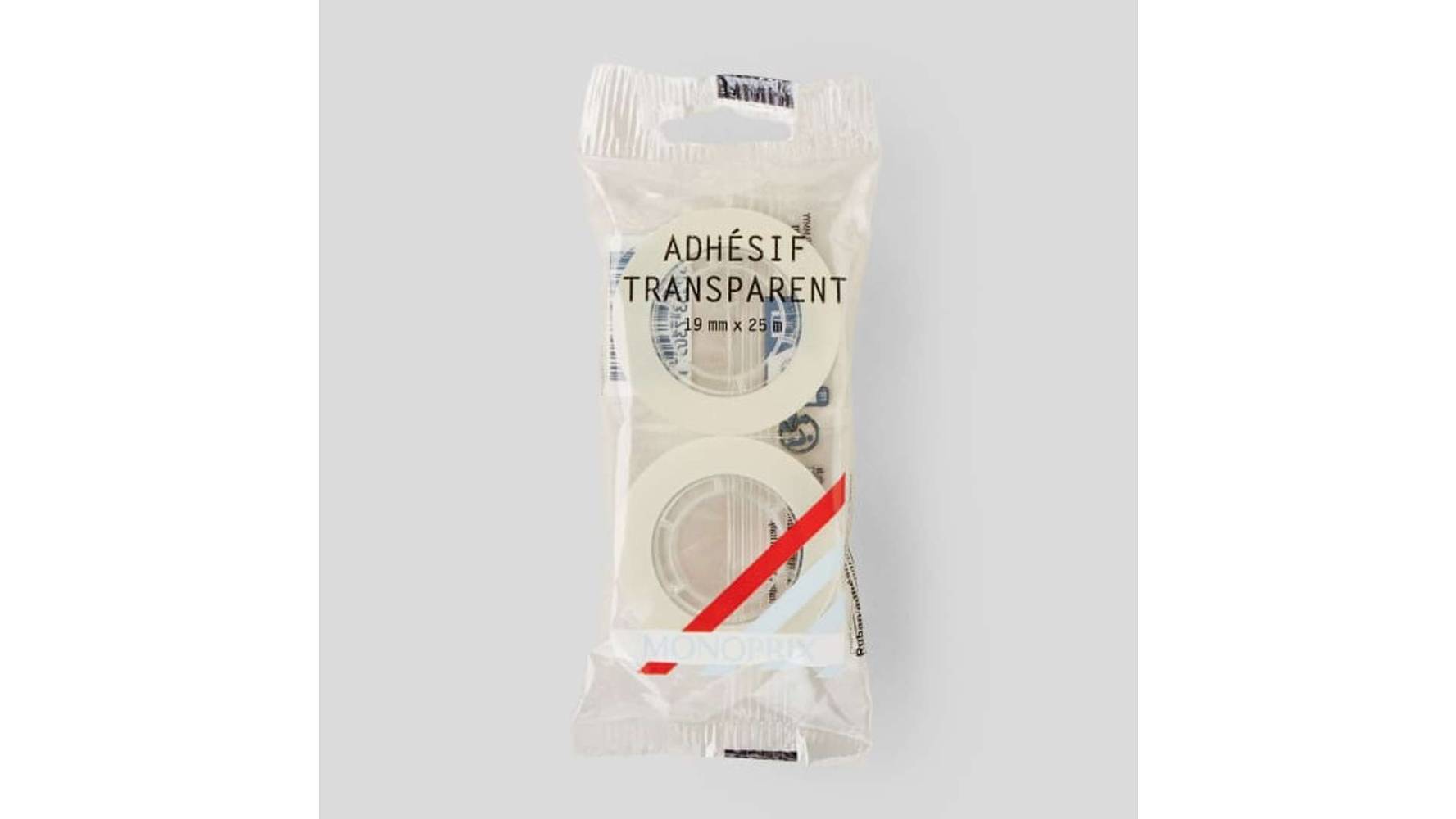 Monoprix Maison - Recharges d'adhésif transparent, 19mm x 25m (2)