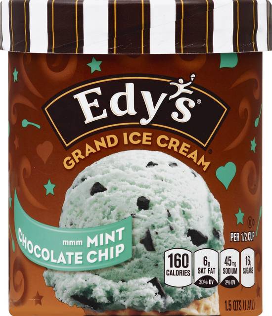 Edy's Mint Chocolate Chip Ice Cream