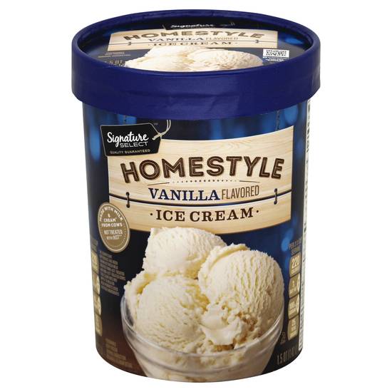 Signature Select Homestyle Vanilla Flavored Ice Cream (1.5 quarts)