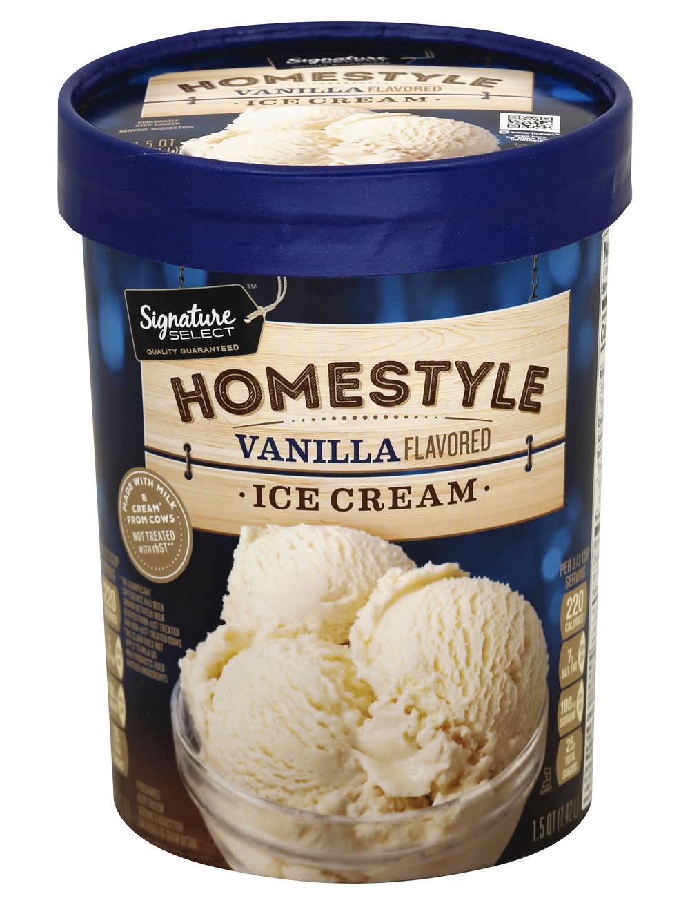 Signature Select Homestyle Ice Cream, Vanilla (1.42 L)