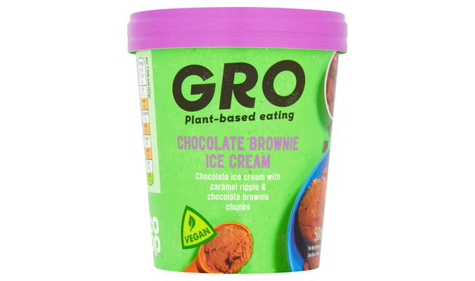 Co-op GRO Chocolate Brownie Ice Cream 500ml
