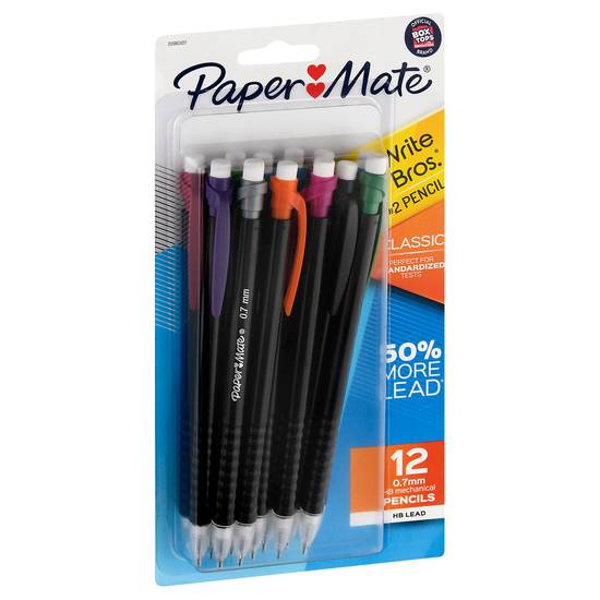 Paper Mate Write Bros 0.7 mm No. 2 Classic Hb Mechanical Pencils (12 ct)