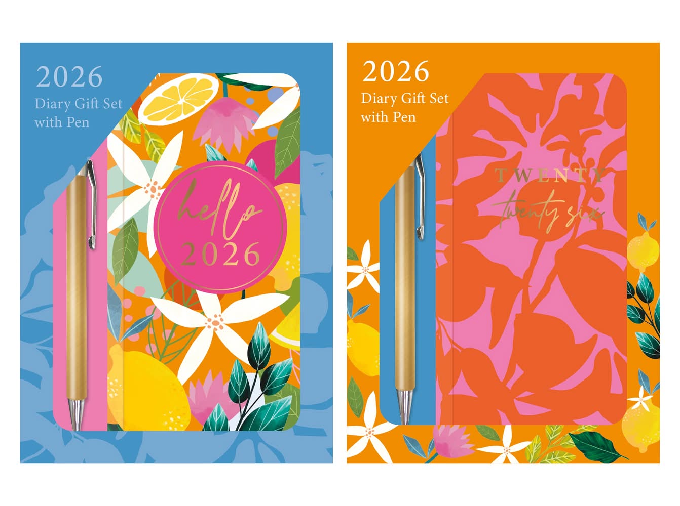 Conjunto Agenda 2026 Com Caneta - Tropical