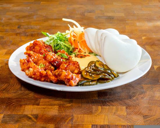 Sake battered Cauliflower Steam Bun (4pc)