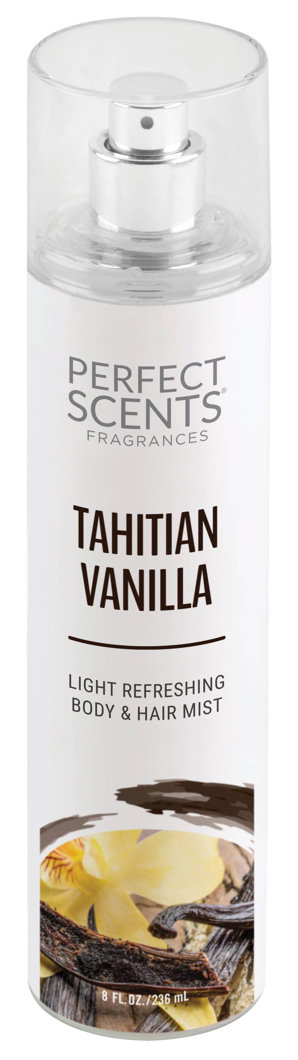 Perfect Scents Tahitian Vanilla Body & Hair Mist, 8 OZ