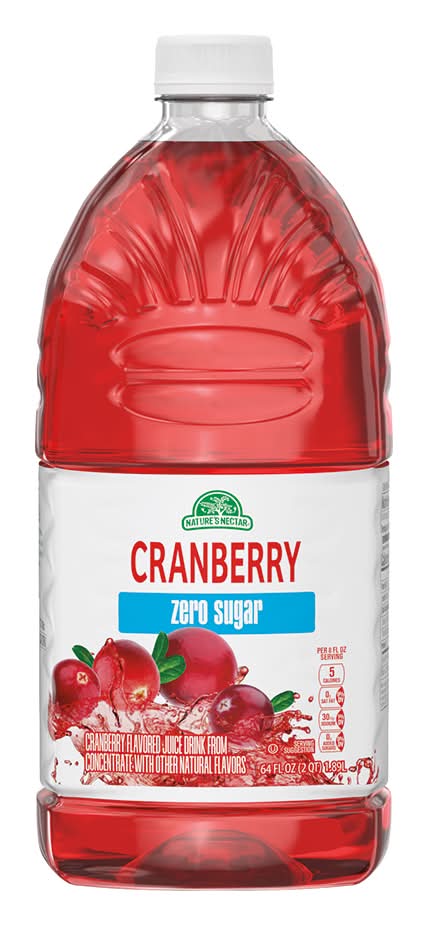 Nature's Nectar Zero Sugar Juice Drink, Cranberry (64 fl oz)