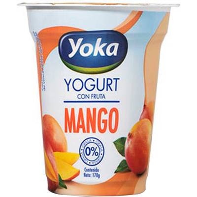 YOKA Yogurt Mango 6oz Light 0% Grasa