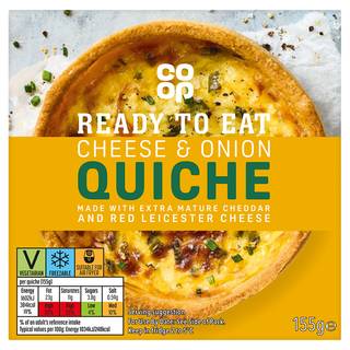 Co-op Cheese & Onion Quiche 155g