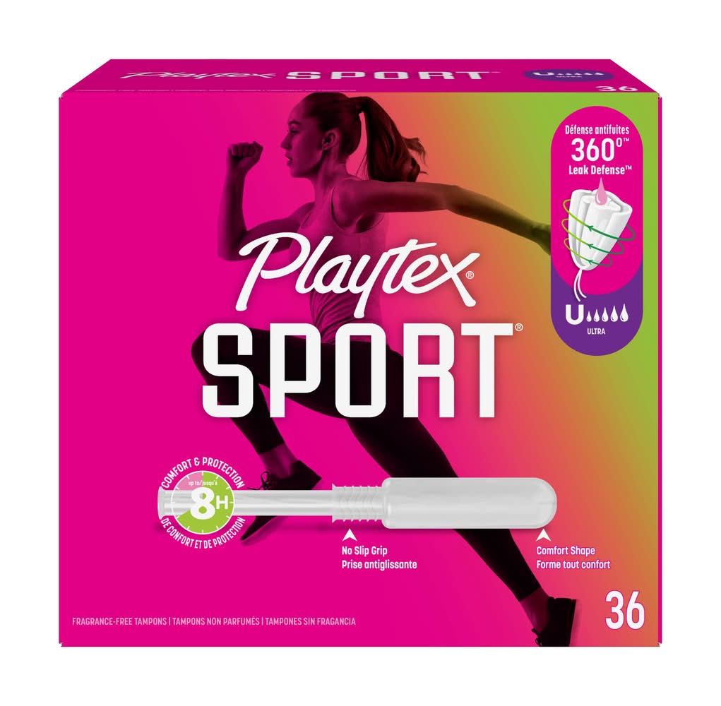 Playtex Sport Ultra Plastic Applicator Tampons (36 ct)