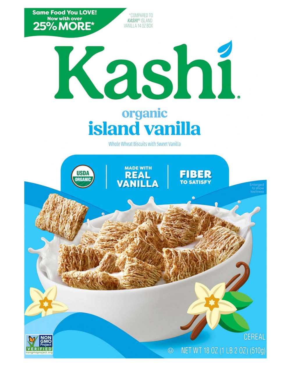 Kashi Organic Island Cereal, Vanilla (18 oz)