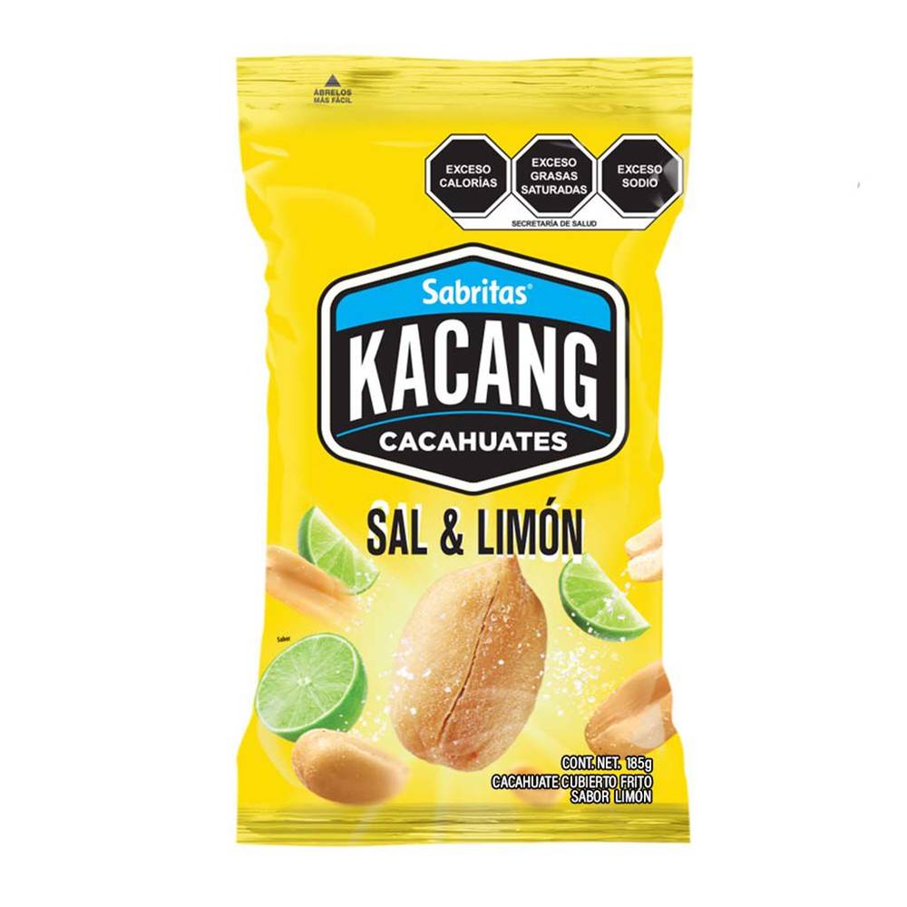 Sabritas cacahutes kacang sal y limón (bolsa 185 g)