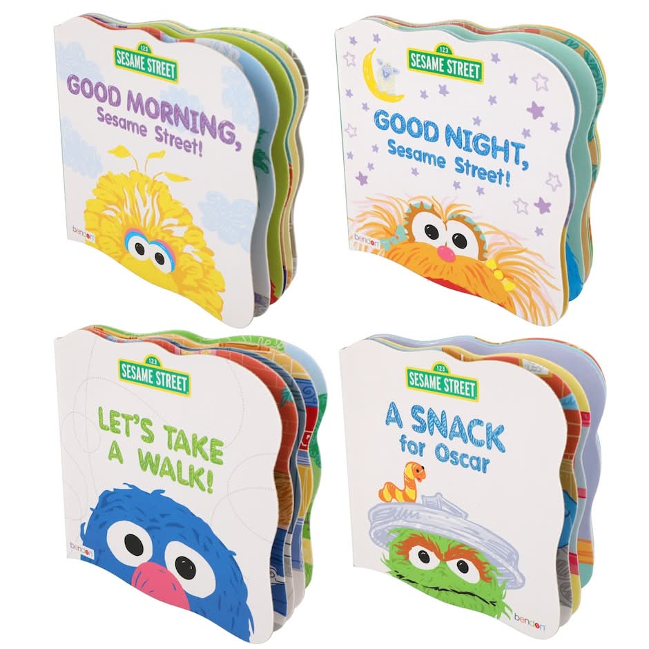 Bendon Sesame Street Shaped Board Books, 7x7 in.