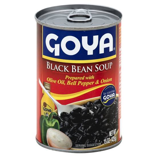 Goya Black Bean Soup Prepared With Olive Oil, Bell Pepper & Onion