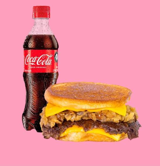 Karl's Deluxe Burger + Coca Cola