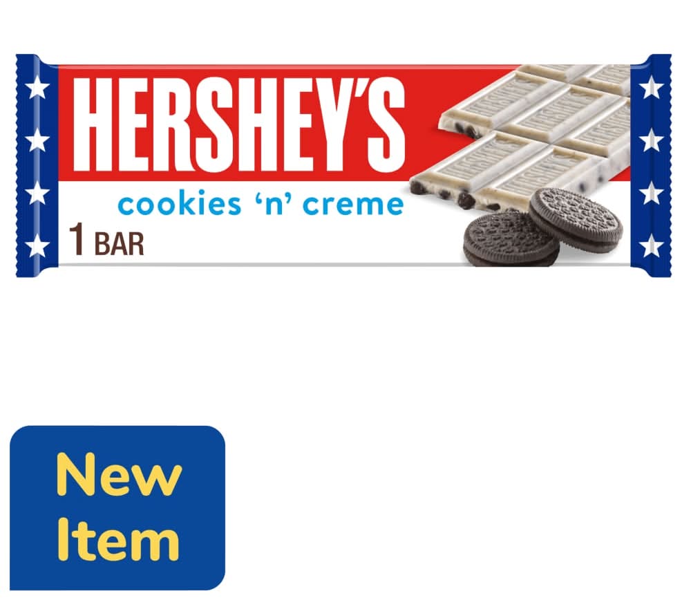 HERSHEY'S Cookies 'n' Creme Candy Bar