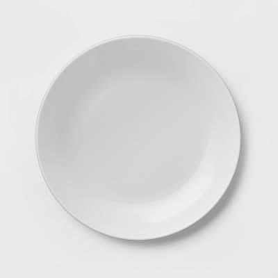 Threshold Stoneware Coupe Dinner Plate, White