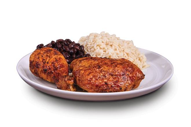 1/4 Fire Grilled Chicken - With Rice & Beans
