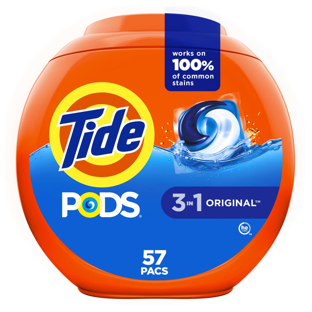 Tide Coldwater Clean Laundry Detergent Pods, Original (47 oz, 57 ct)