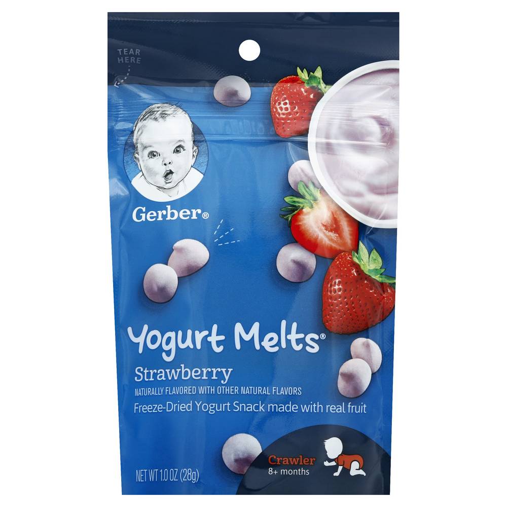 Gerber Snacks For Baby Strawberry Yogurt Melts