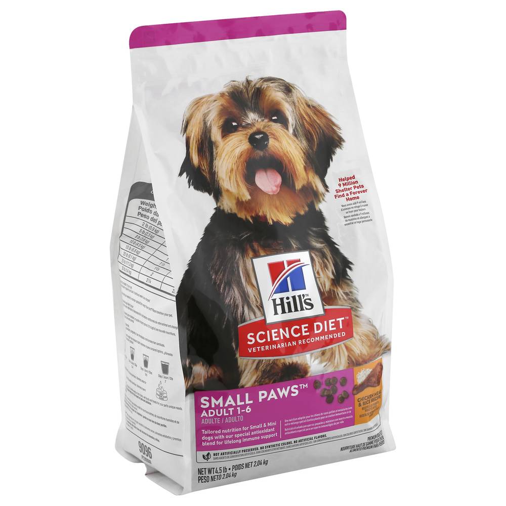 Hill's Science Diet Premium Small Paws Adult 1-6 Dog Food (4.5 lbs)