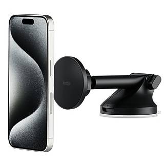 iOttie iTap 3 Magnetic Cell Phone Dash & Windshield Mount, Carbon Black (ITMNCG107)