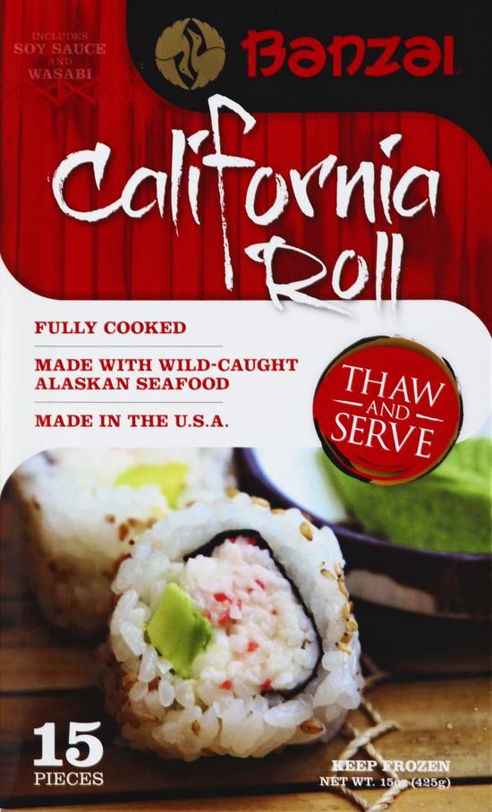 Banzai California Sushi Roll (15 ct)