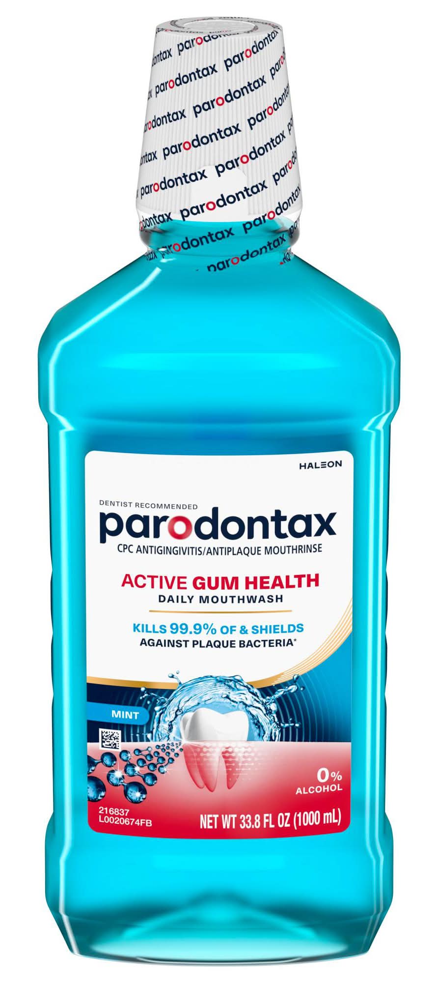 Parodontax Mouthwash Active Gum Health Mint (33.8 fl oz)