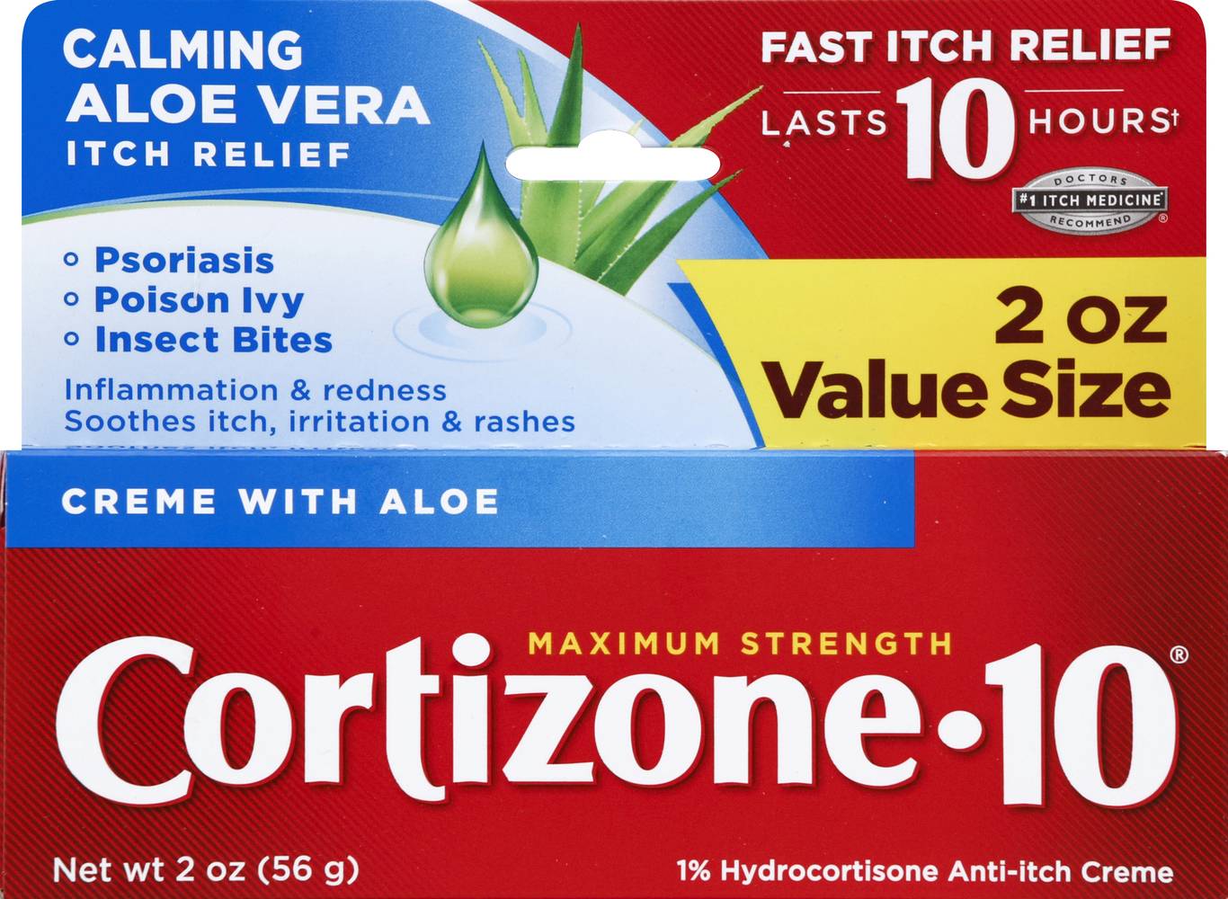 Cortizone-10 Maximum Strength Fast Itch Relief Creme (2 oz)