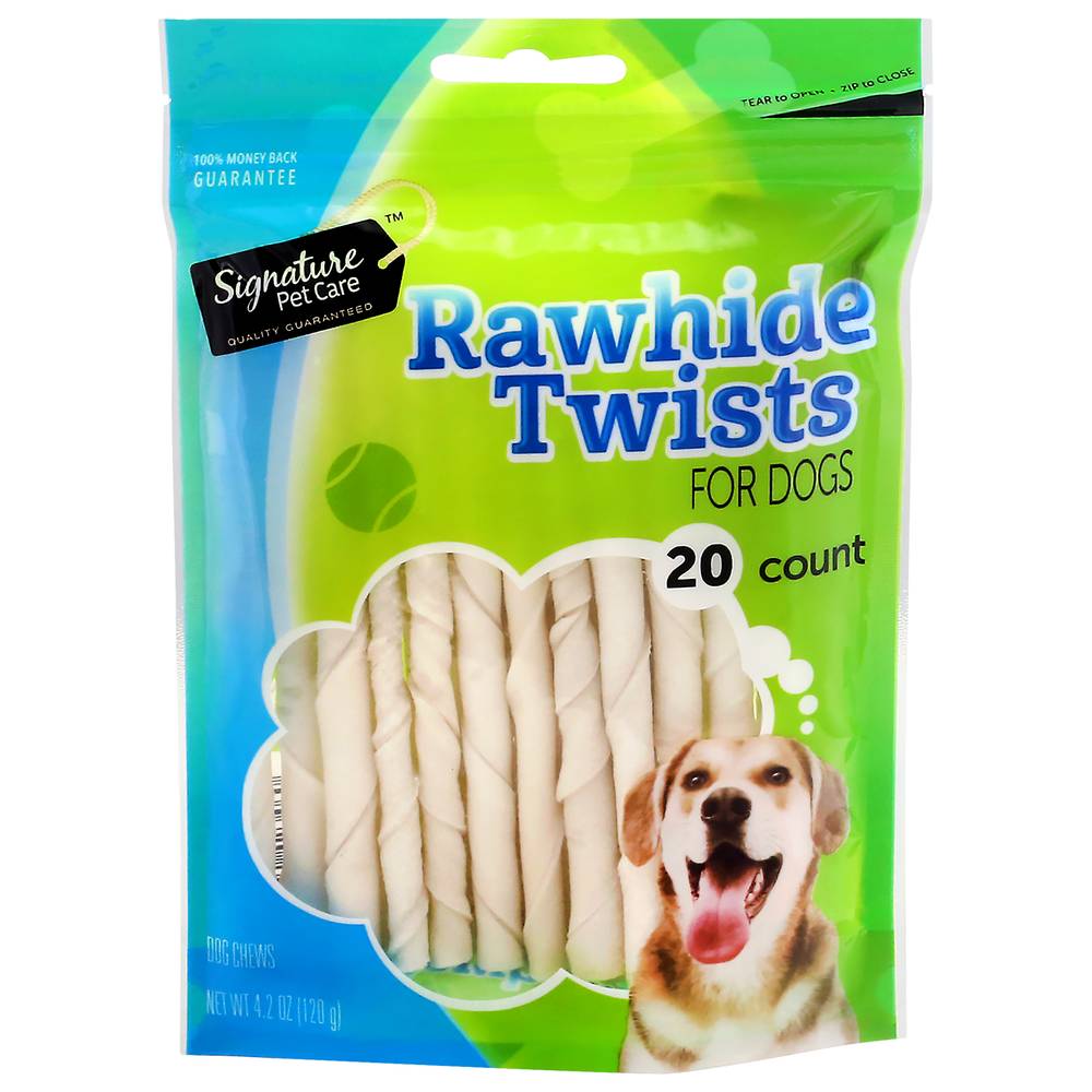 Signature Pet Care Rawhide Twists For Dogs (4.2 oz)
