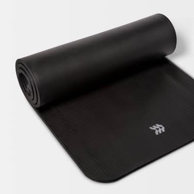 All In Motion Premium Fitness Yoga Mat 15mm, Black