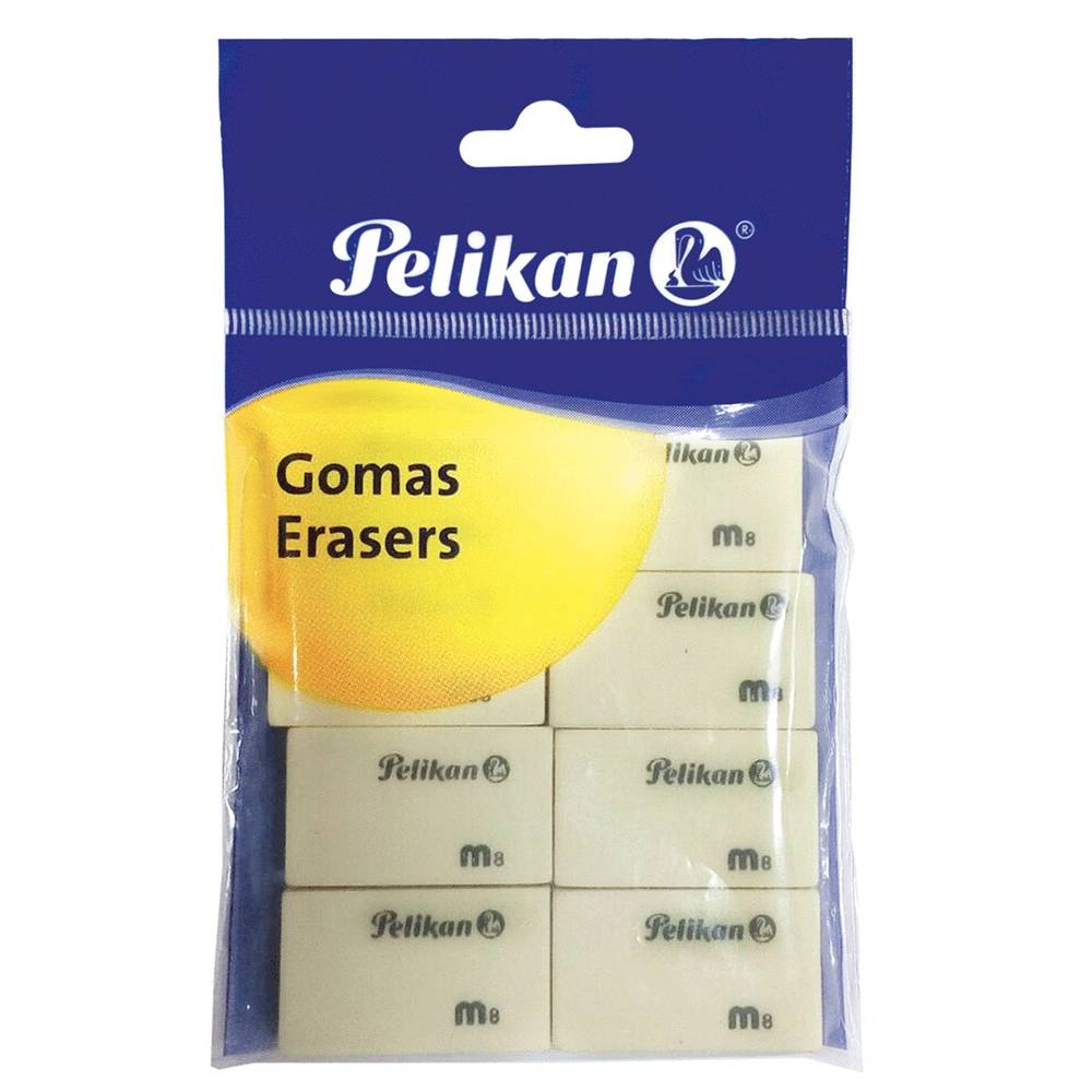 Pelikan gomas (paquete 8 piezas)