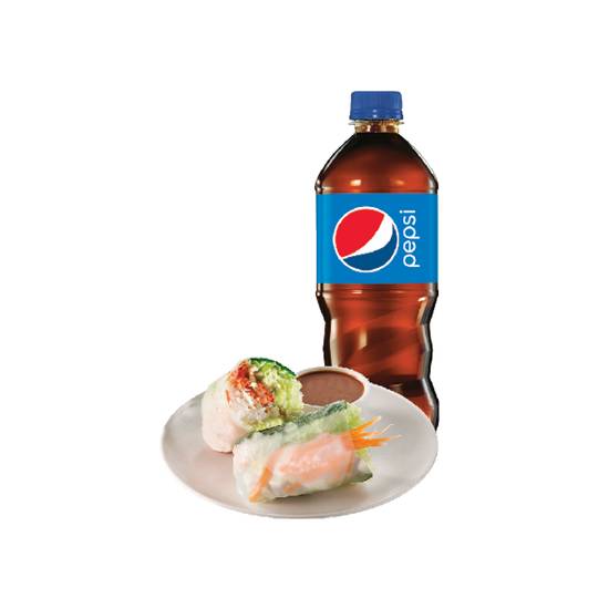 Fresh Veggie Roll & Bottled Drink Combo