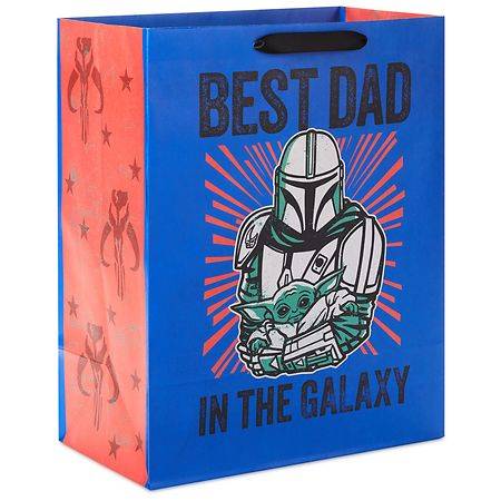 Hallmark Father's Day Gift Bag (Star Wars: The Mandalorian and Grogu Best Dad) Large - 1.0 ea