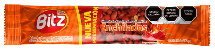 Blitz · Mezcla de cacahuate y semillas enchilados (110 g)