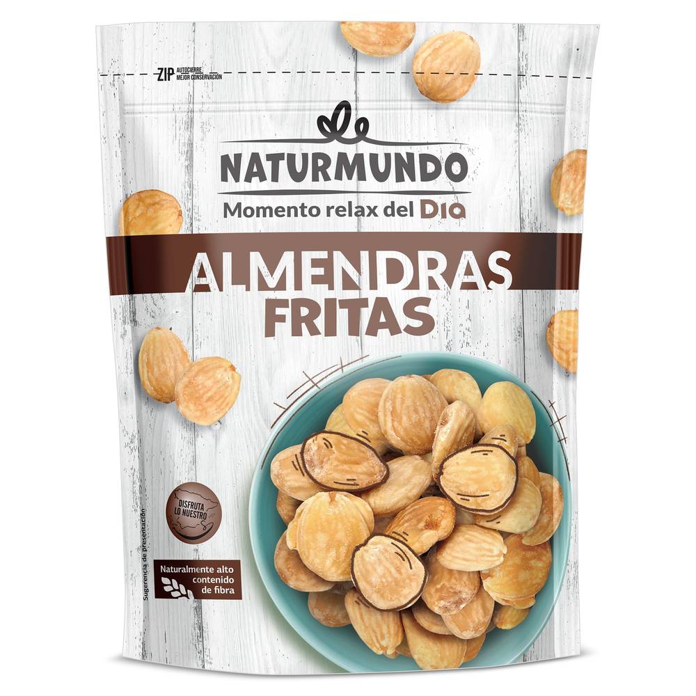 Almendras Fritas Saladas Naturmundo De Dia Bolsa 200 G