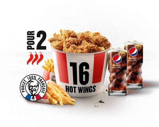 MENU BUCKET DUO - 16 HOT WINGS®