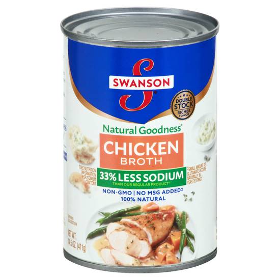 Swanson Natural Goodness 33% Less Sodium Chicken Broth